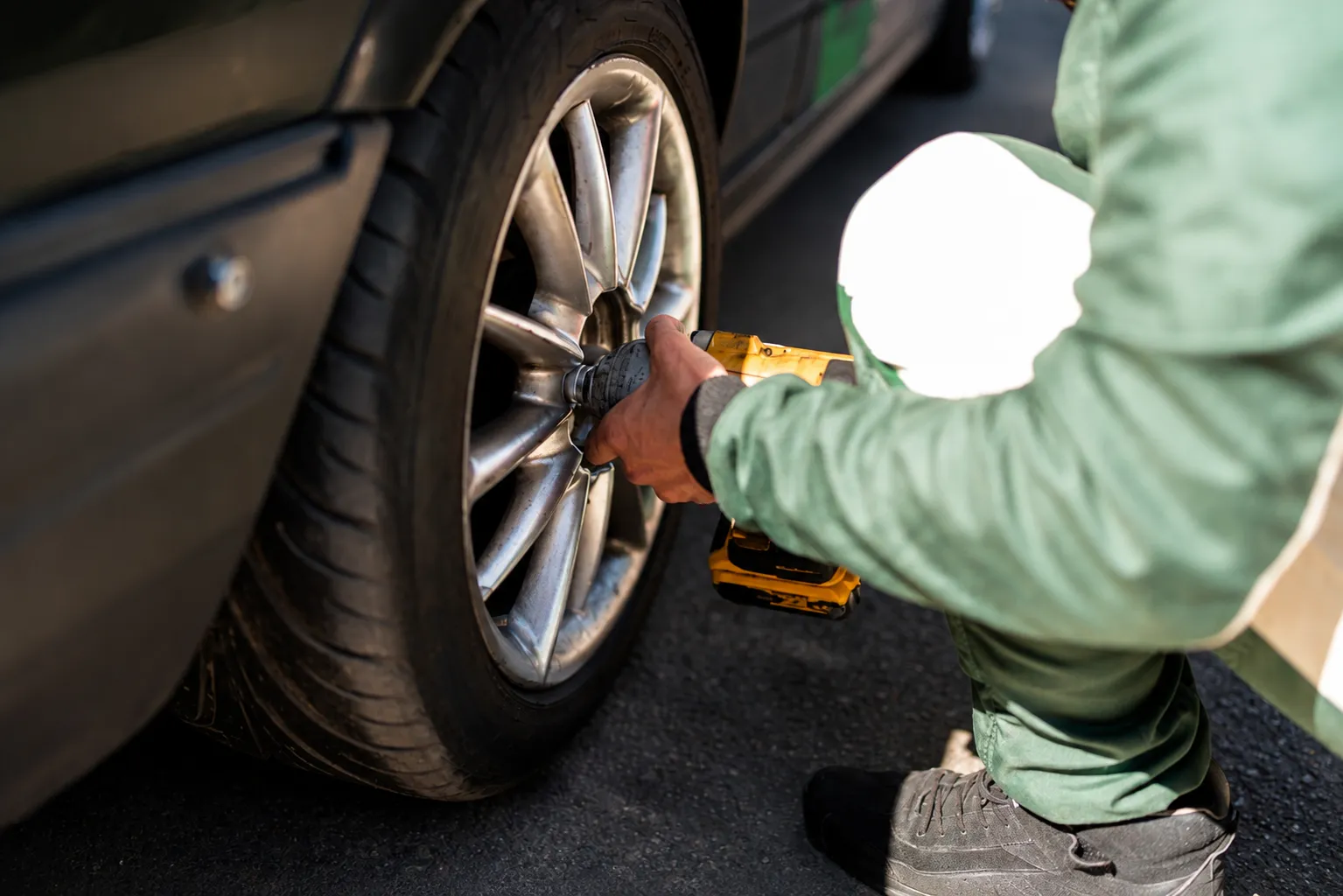 chaning tyre